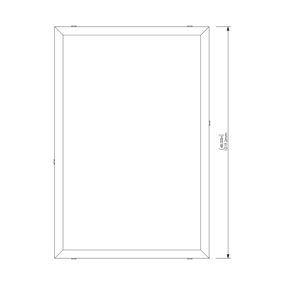 Box Tiles Emerald 32" x 48" - Front View Box Tiles Emerald 32" x 48" - Front View
