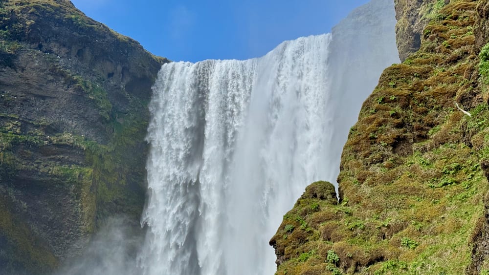 Huge waterfall.