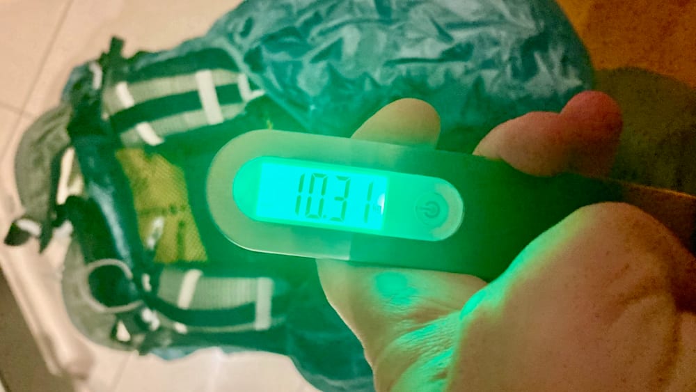 A digital screen that says 1111 on it in green.
