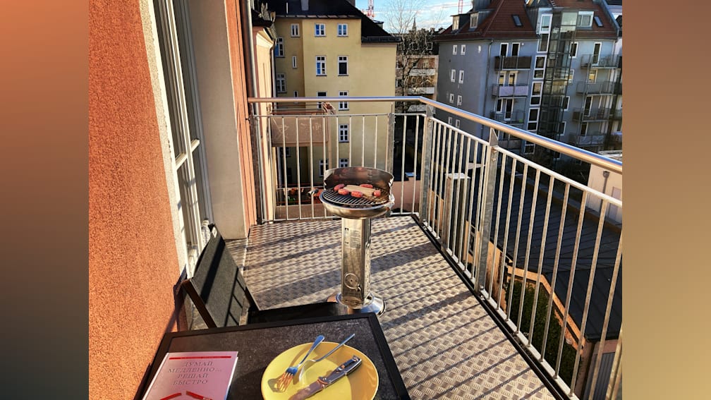 my first BBQ in Munich