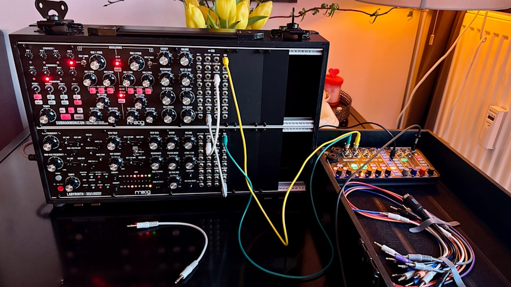 A large piece of electronic equipment with many wires attached to it.