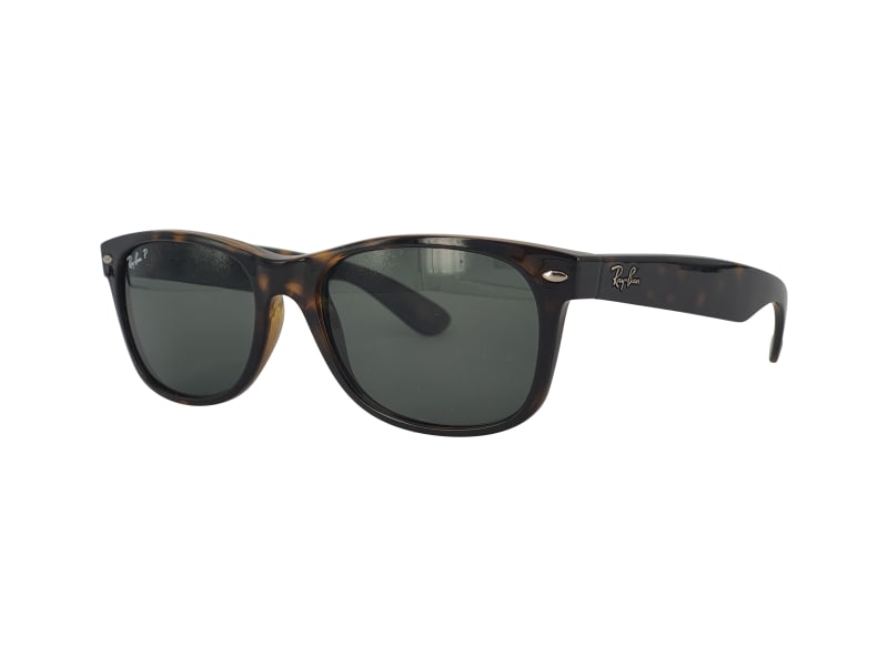 Ray Ban 2132 new wayfarer polarized, 902/58 br gemel/groene glazen (55/18 - 145)