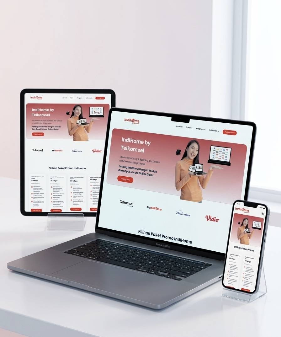 Mockup Website Sales IndiHome