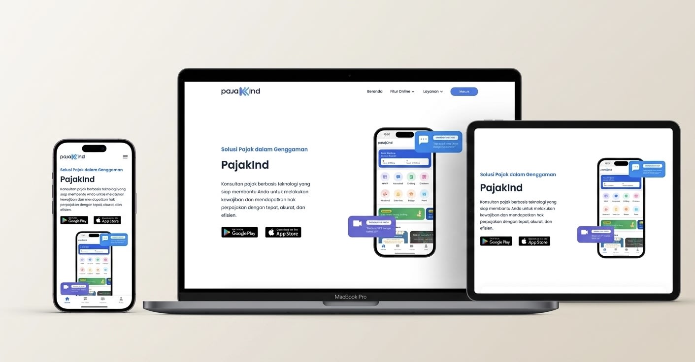 Mockup Website PajakInd