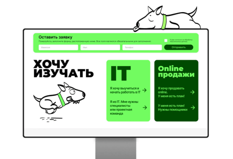 Рекламный баннер онлайн-курсов