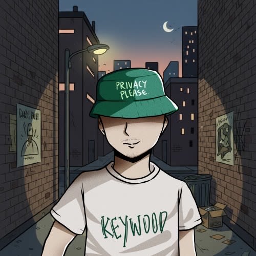 keywood (keywood.eth) Farcaster social identity (Fname handle) PFP