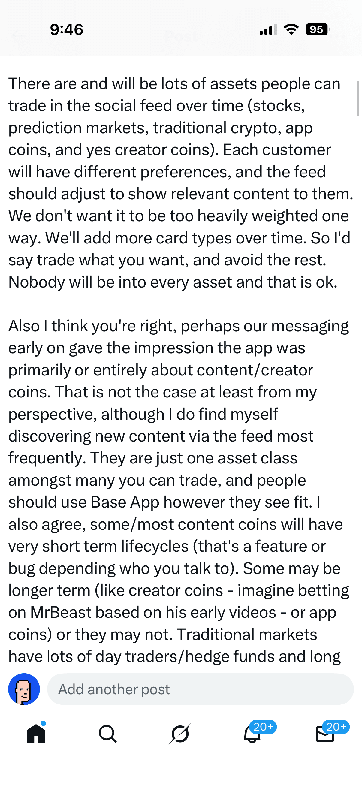 Embed from @barmstrong