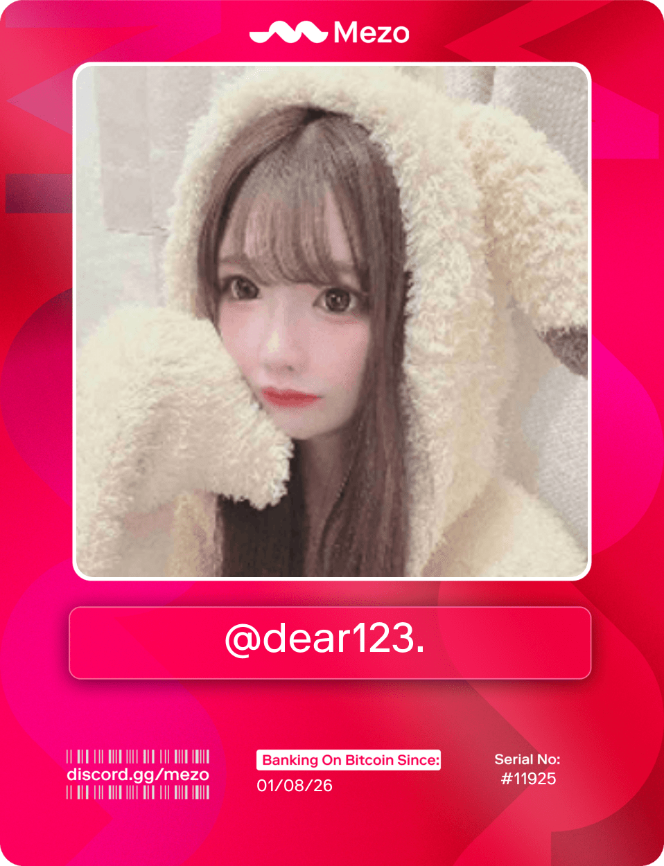 cryptobalu.apt (dear123) Farcaster social identity (Fname handle) PFP