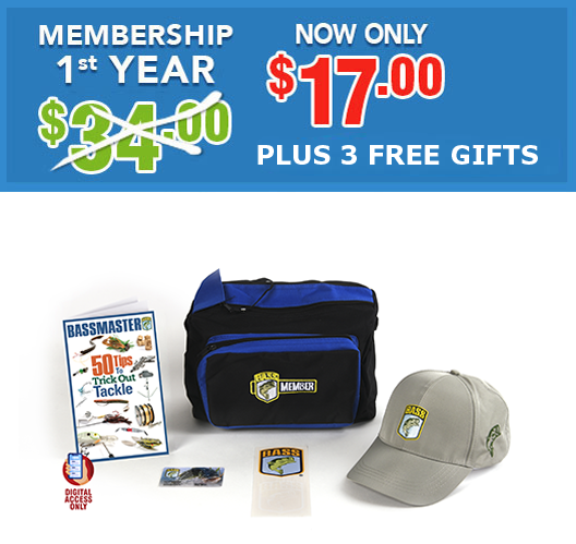 bassmaster free tackle bag BASSMASTER Membership