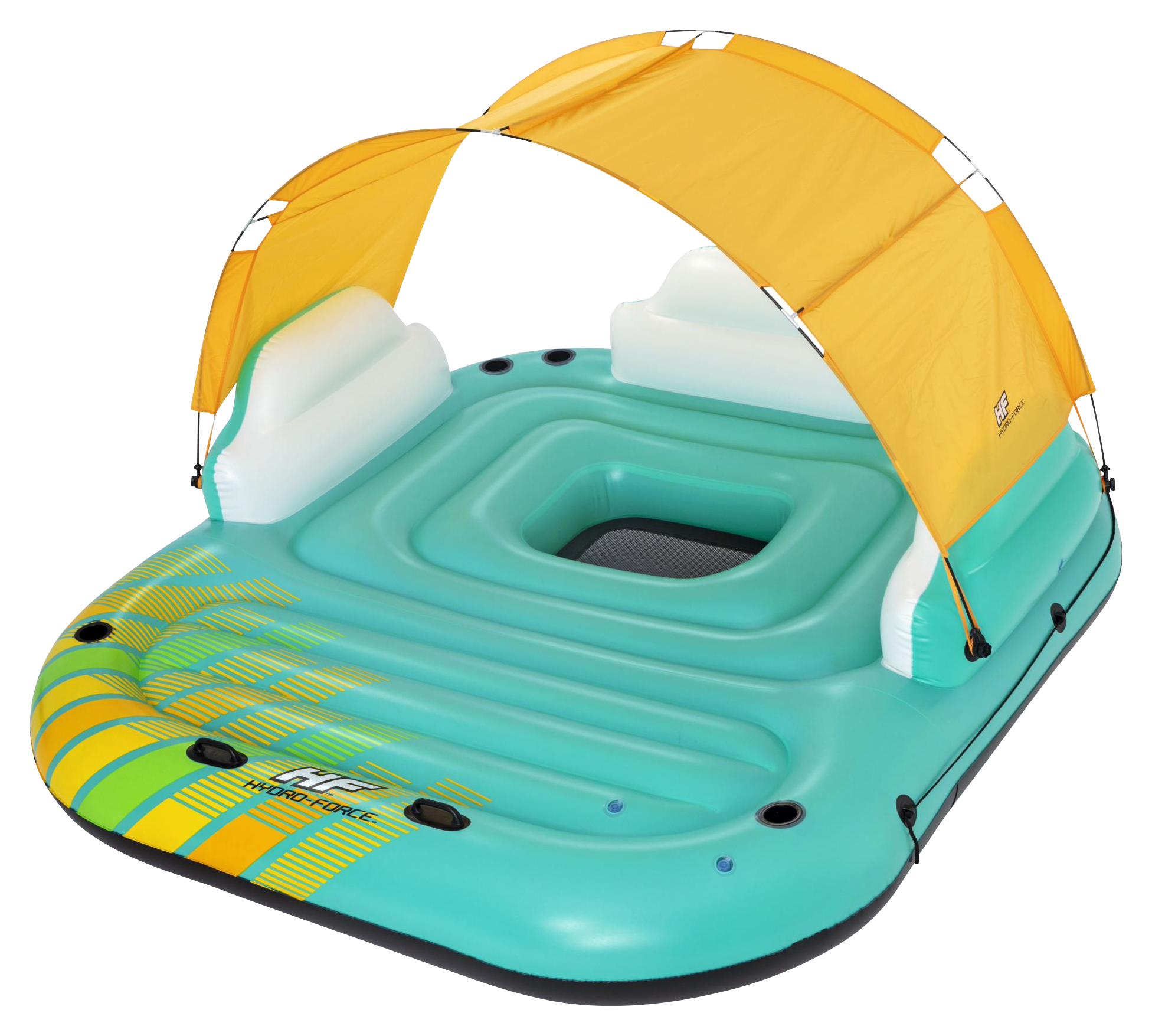 Hydro-Force Sunny Lounge 5-Person Inflatable Island | Bass ...