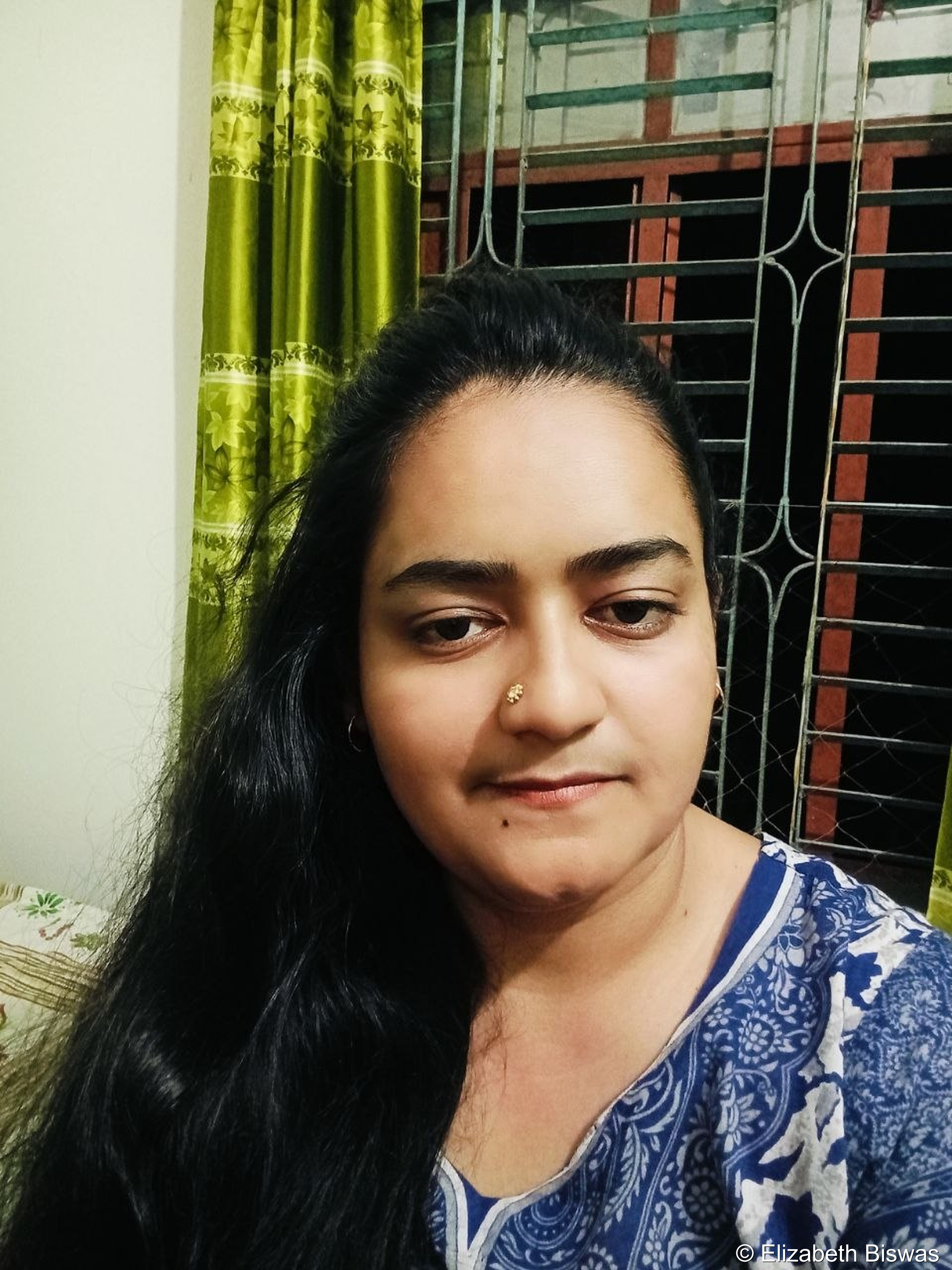Casual Portrait of a South Asian Woman at Home