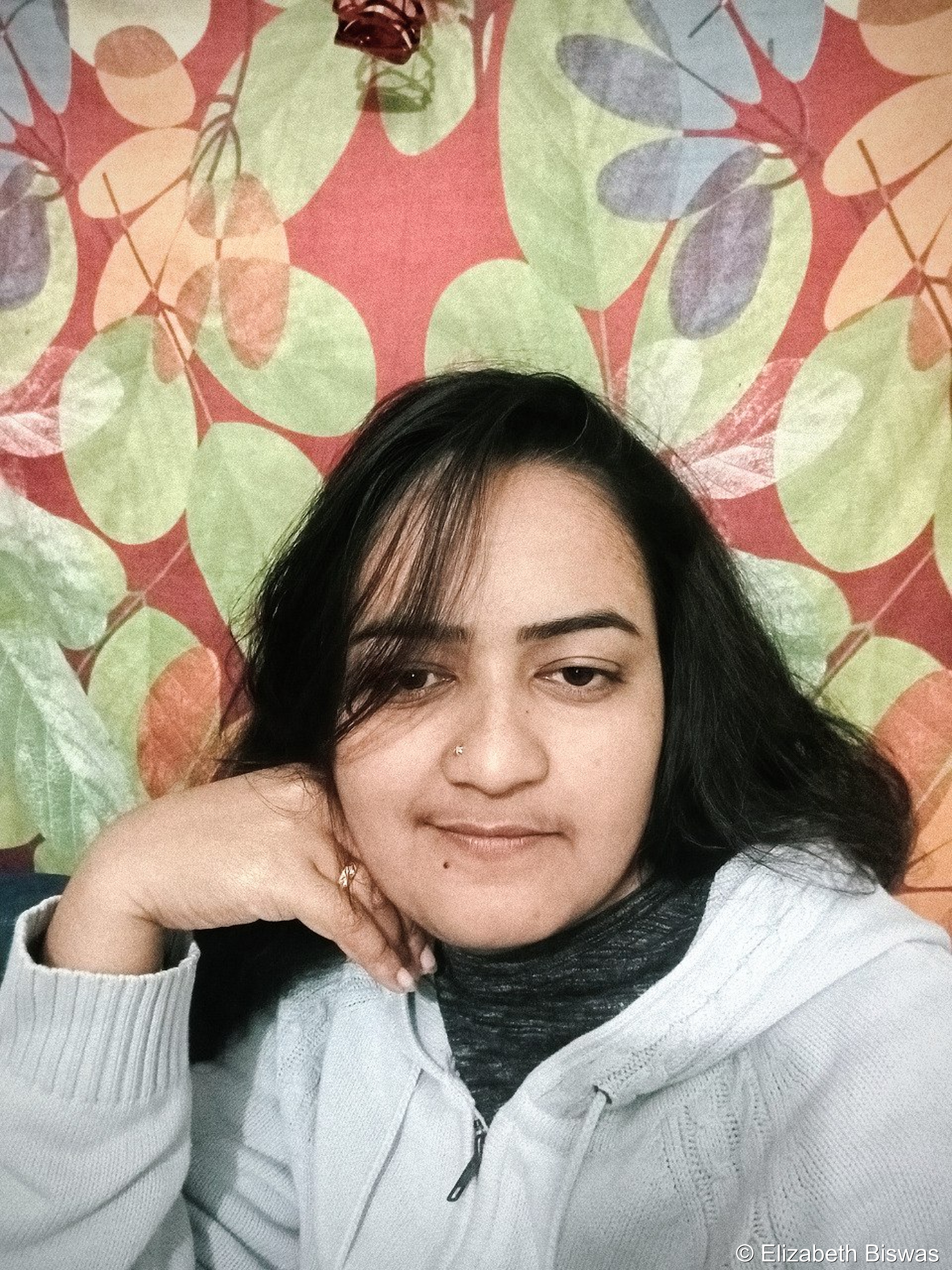 Portrait of a Young Woman in Casual Winter Wear