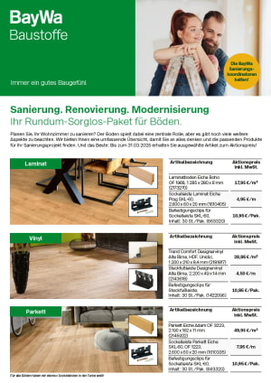Rundum-Sorglos-Paket für Böden inkl. Aktionspreise