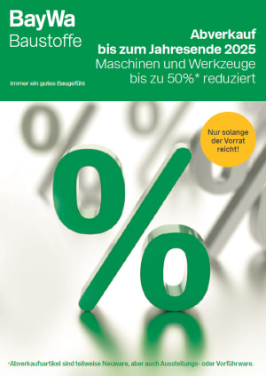 BGW-Abverkauf zum Jahresende 2025: Region Nord