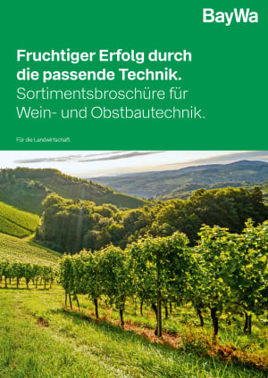 Sortimentsbroschüre für Wein- und Obstbautechnik