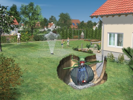 Zisterne im Garten