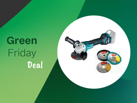 Makita Akku-Winkelschleifer DGA513Z inkl. Scheiben-Set