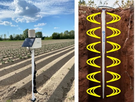 Bodenfeuchte ermitteln Fieldclimate App