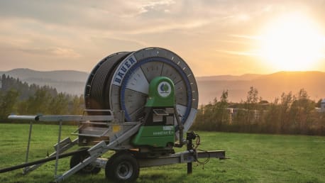 Trommelregner auf dem Feld