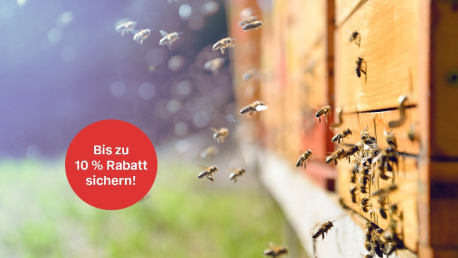 Bis zu 10 % Rabatt auf ausgewähltes Bienenfutter