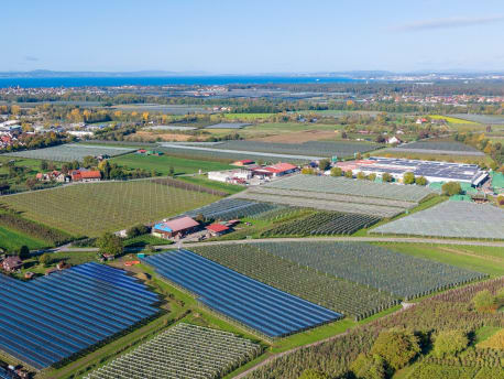 Agri-PV von Oben