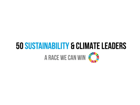 Das Bild zeigt das Logo der 50 Sustainability & Climate Leaders