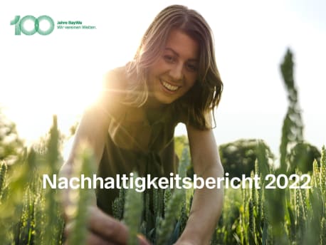 Titelbild Nachhaltigkeitsbericht BayWa 2022