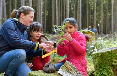 Highlight of the day: The children plant their own tree!