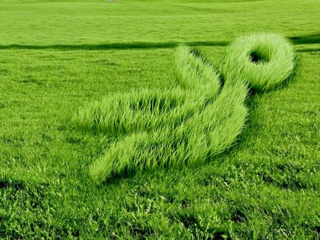 Ackerfeld mit Planterra Logo
