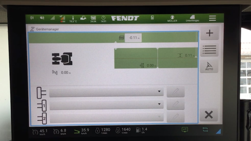 Fendt ONE - Gerätemanager