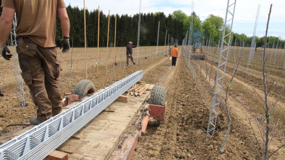 Setting up the Fruit Traverse columns