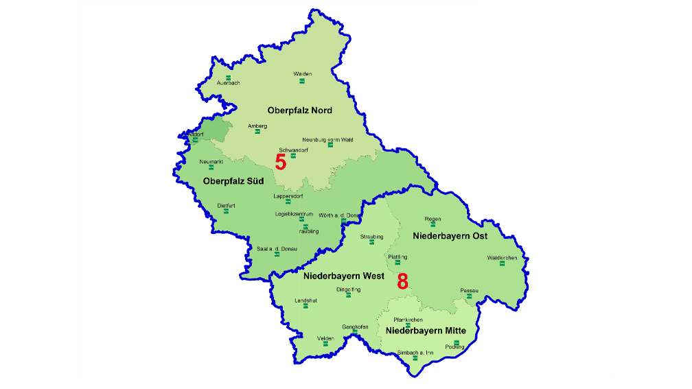 Vertriebsgebiet Ostbayern