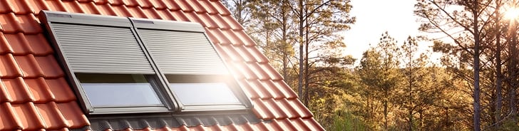 Dachfenster mit Rolläden