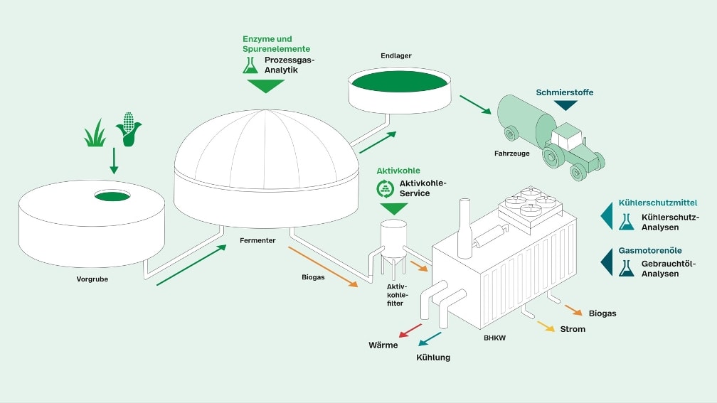 Aufbau Biogasanlage