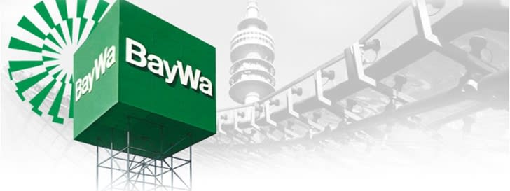 BayWa Logo als Würfel