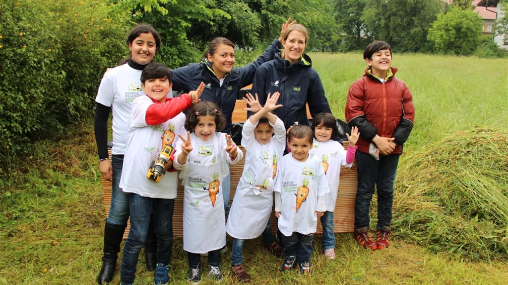 Refugees vegetable patch