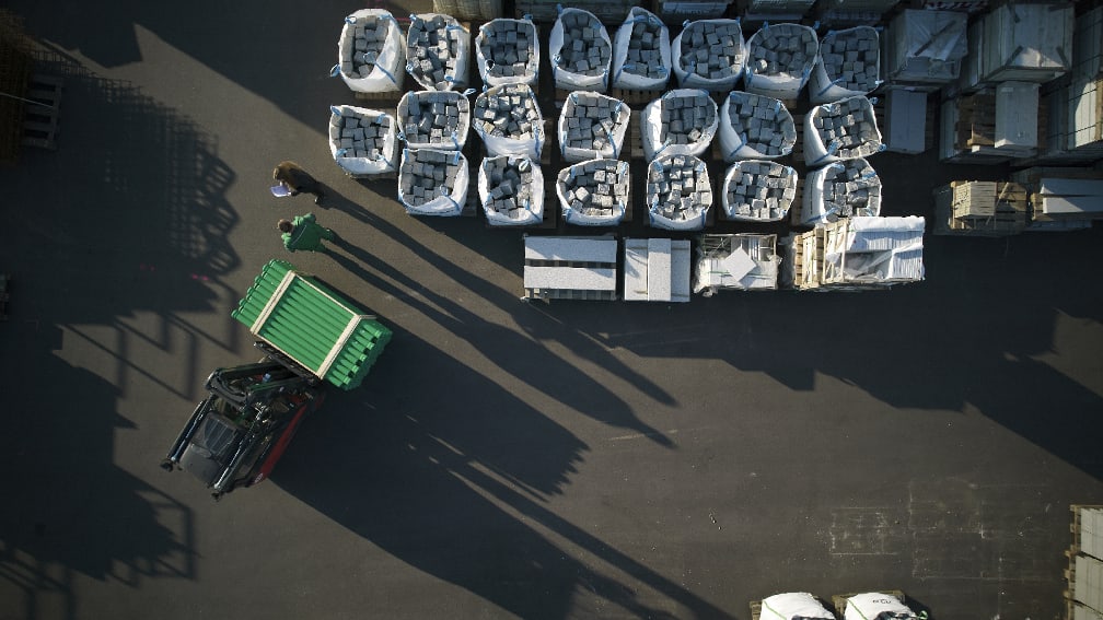 Warehouse from above