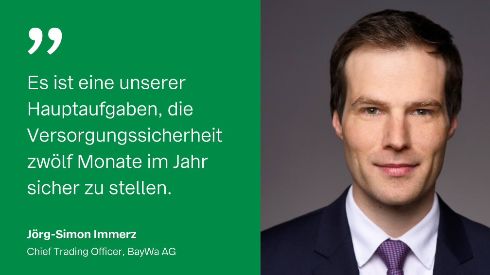 Portrait und Zitat von Jörg Simon Immerz: Eine Ernte, die in der Menge passt und in der Qualität streut, ist für uns erstmal nicht schlecht.