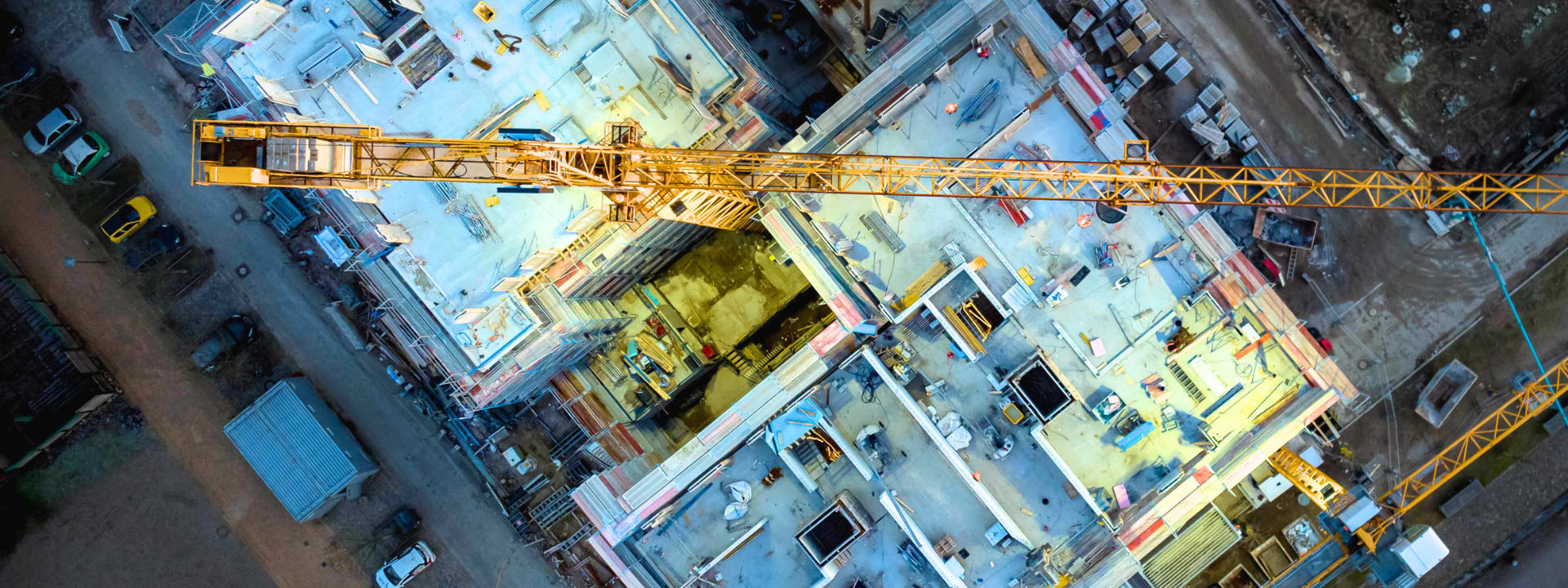 Construction site from above