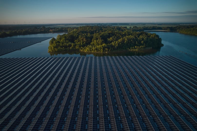 Floating-PV-Anlage