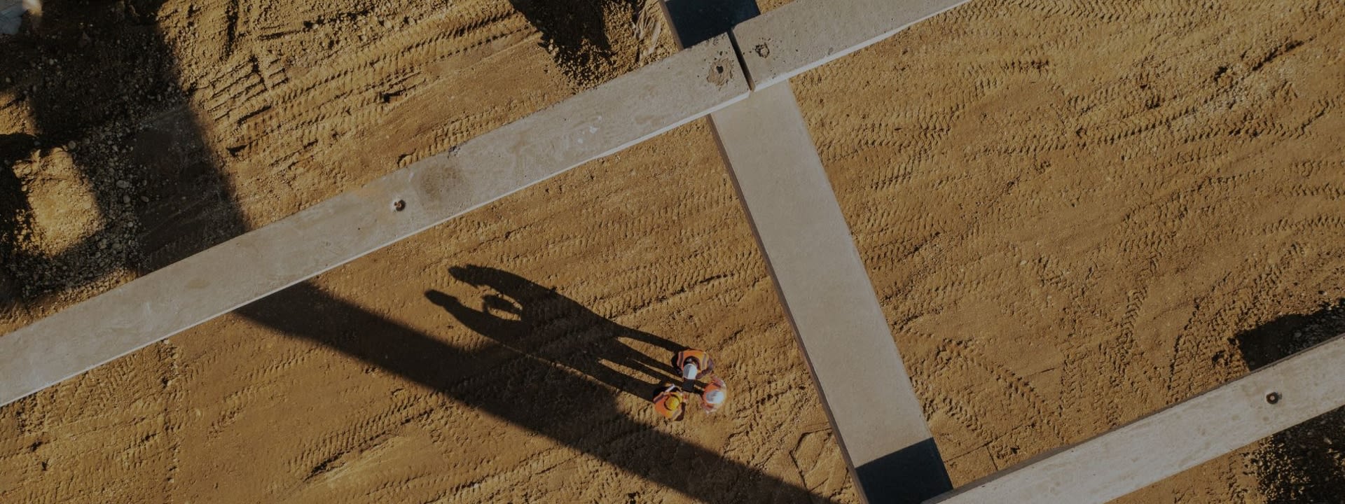 Construction site from above