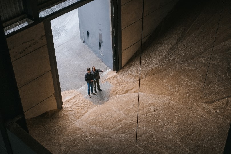 Getreidesilo mit neuer Silosensorik