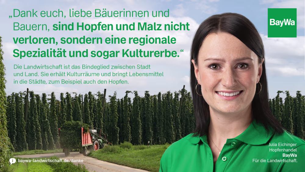 Julia sagt DANKE! Hopfen und Malz als regionale Spezialität und Kulturerbe.
