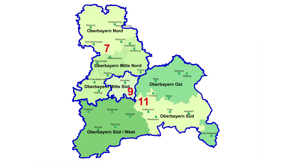 Vertriebsgebiet Oberbayern