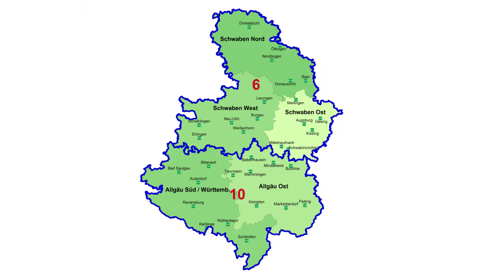 Vertriebsgebiet Allgäu/Schwaben