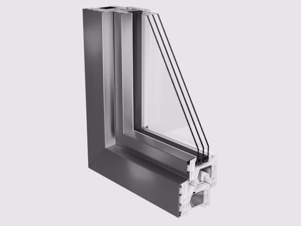 casafino Kunststoff-Alu Fenster