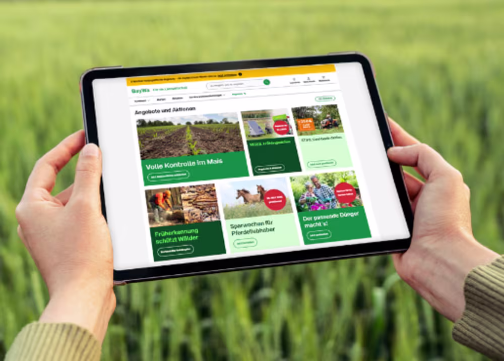 Der neue BayWa Online Shop ist da – einfacher zu bedienen & besser auf Ihren Arbeitsalltag abgestimmt