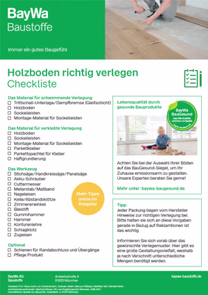 Holzboden richtig verlegen