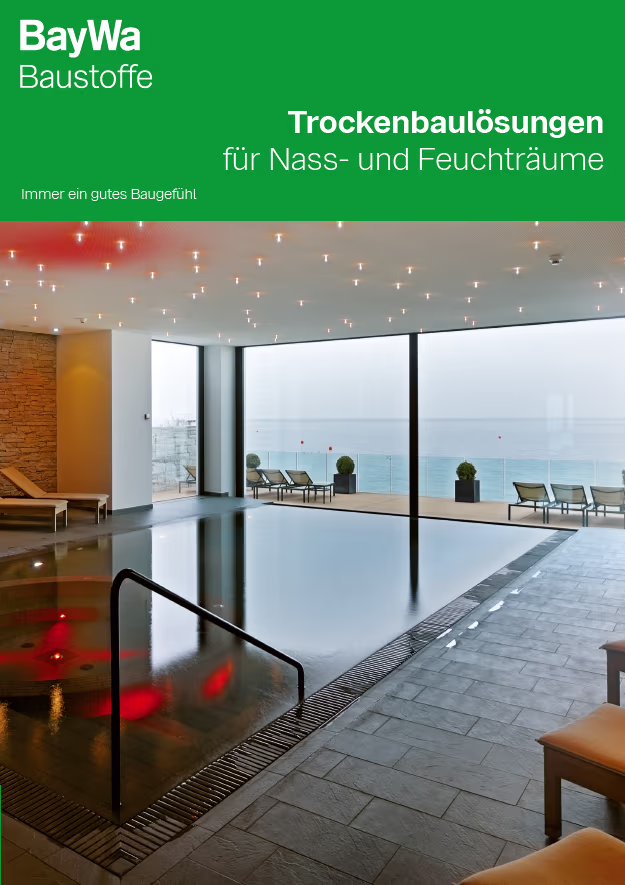 Trockenbaulösungen für Nass- und Feuchträume