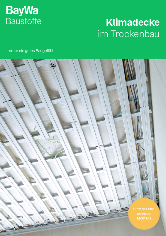 Klimadecke im Trockenbau